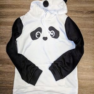 New Cute Panda Sweatshirt with Hooded Ears